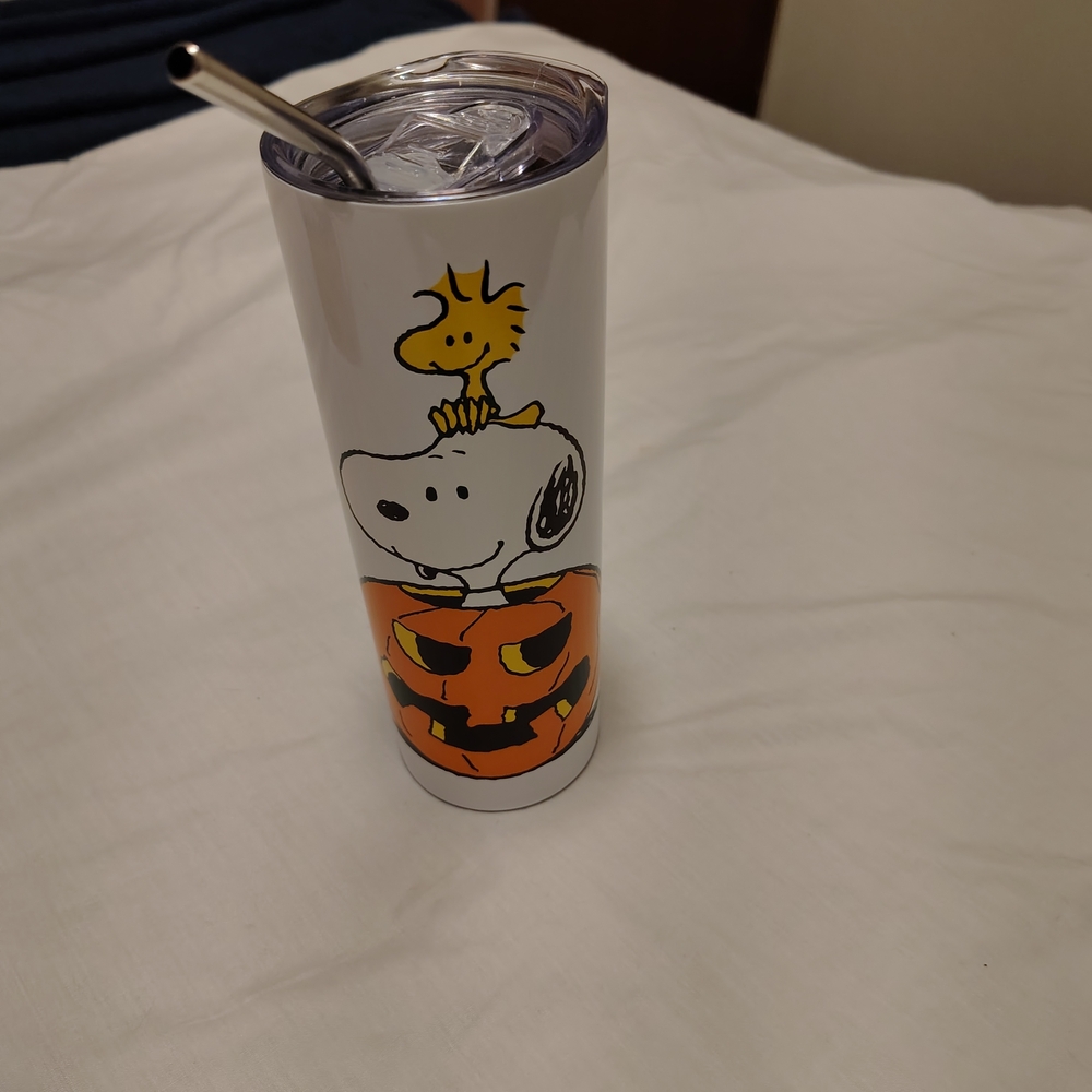 Snoopy and Woodstock Halloween Tumbler